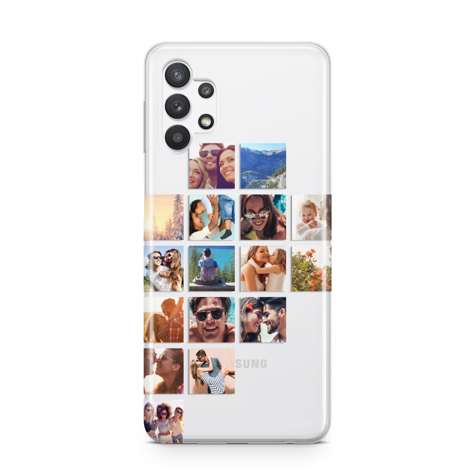 Left Diagonal Photo Montage Upload Samsung A32 5G Case