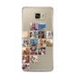 Left Diagonal Photo Montage Upload Samsung Galaxy A5 2016 Case on gold phone