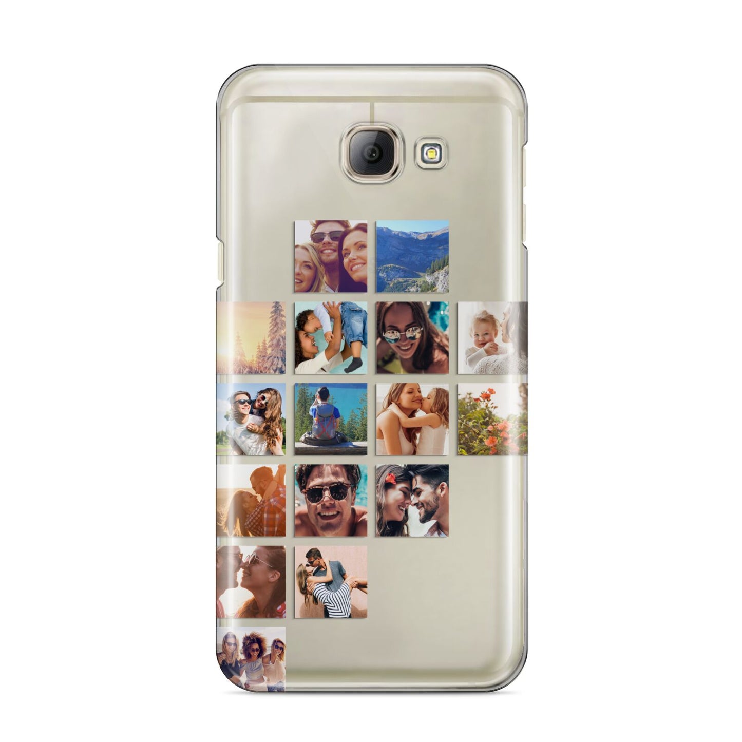 Left Diagonal Photo Montage Upload Samsung Galaxy A8 2016 Case