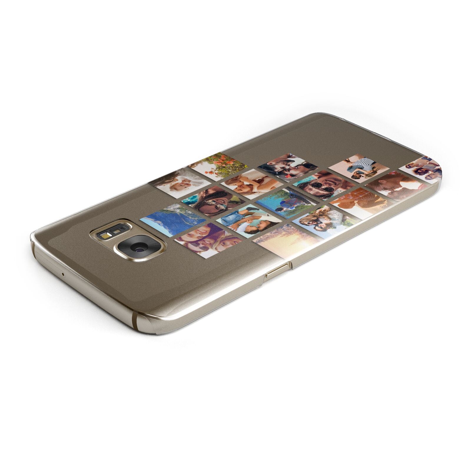 Left Diagonal Photo Montage Upload Samsung Galaxy Case Top Cutout