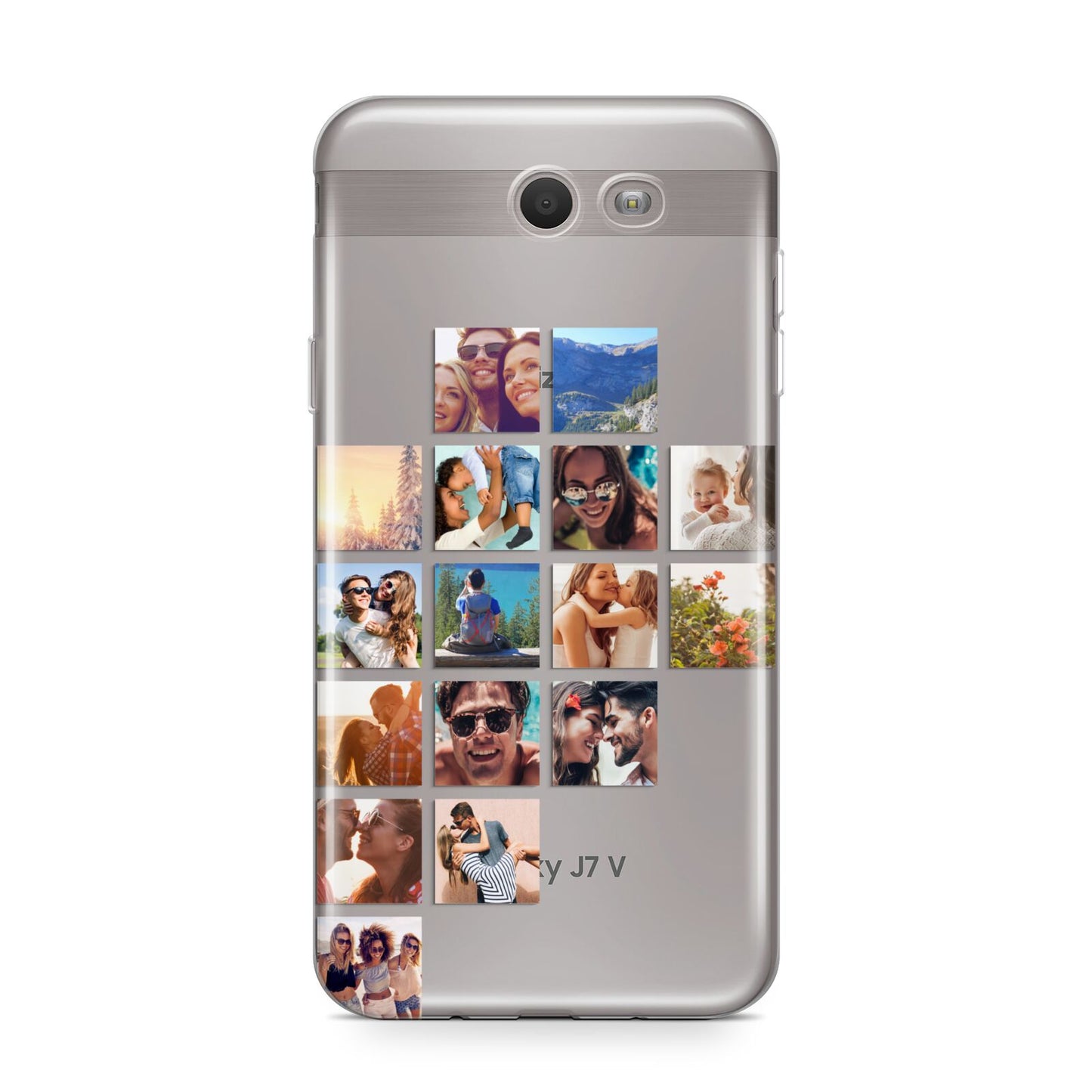 Left Diagonal Photo Montage Upload Samsung Galaxy J7 2017 Case