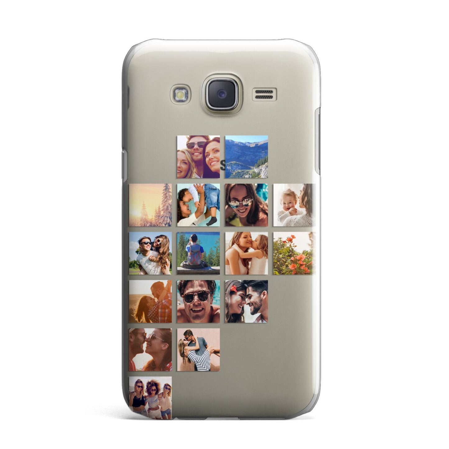 Left Diagonal Photo Montage Upload Samsung Galaxy J7 Case