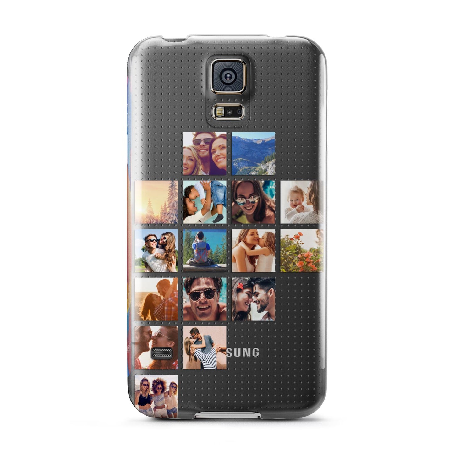 Left Diagonal Photo Montage Upload Samsung Galaxy S5 Case