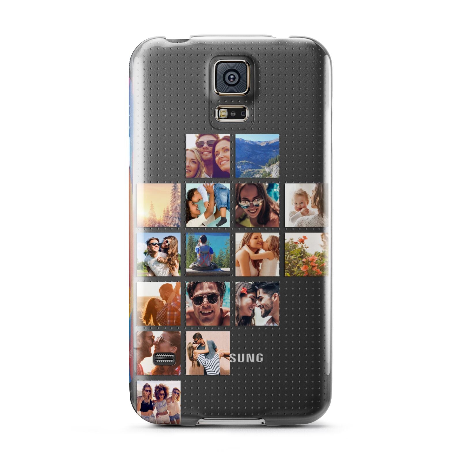 Left Diagonal Photo Montage Upload Samsung Galaxy S5 Case