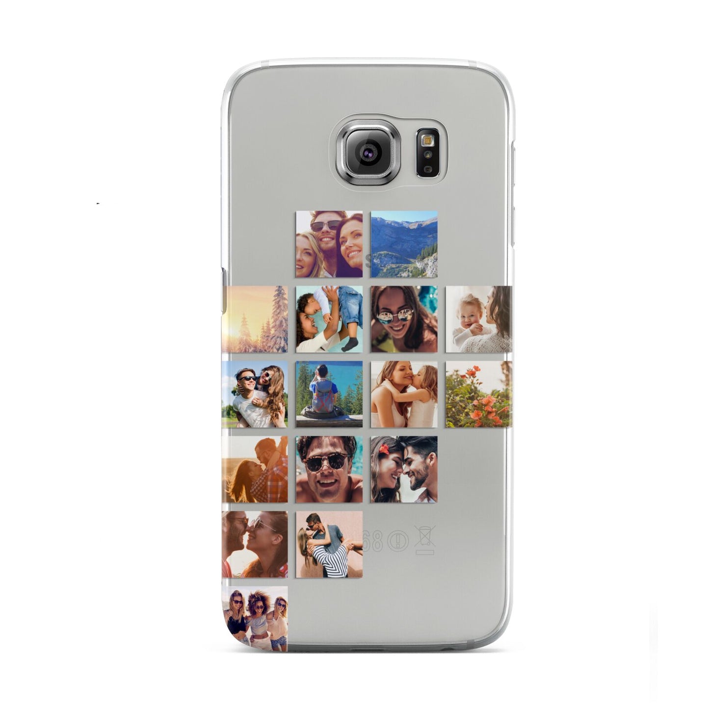 Left Diagonal Photo Montage Upload Samsung Galaxy S6 Case