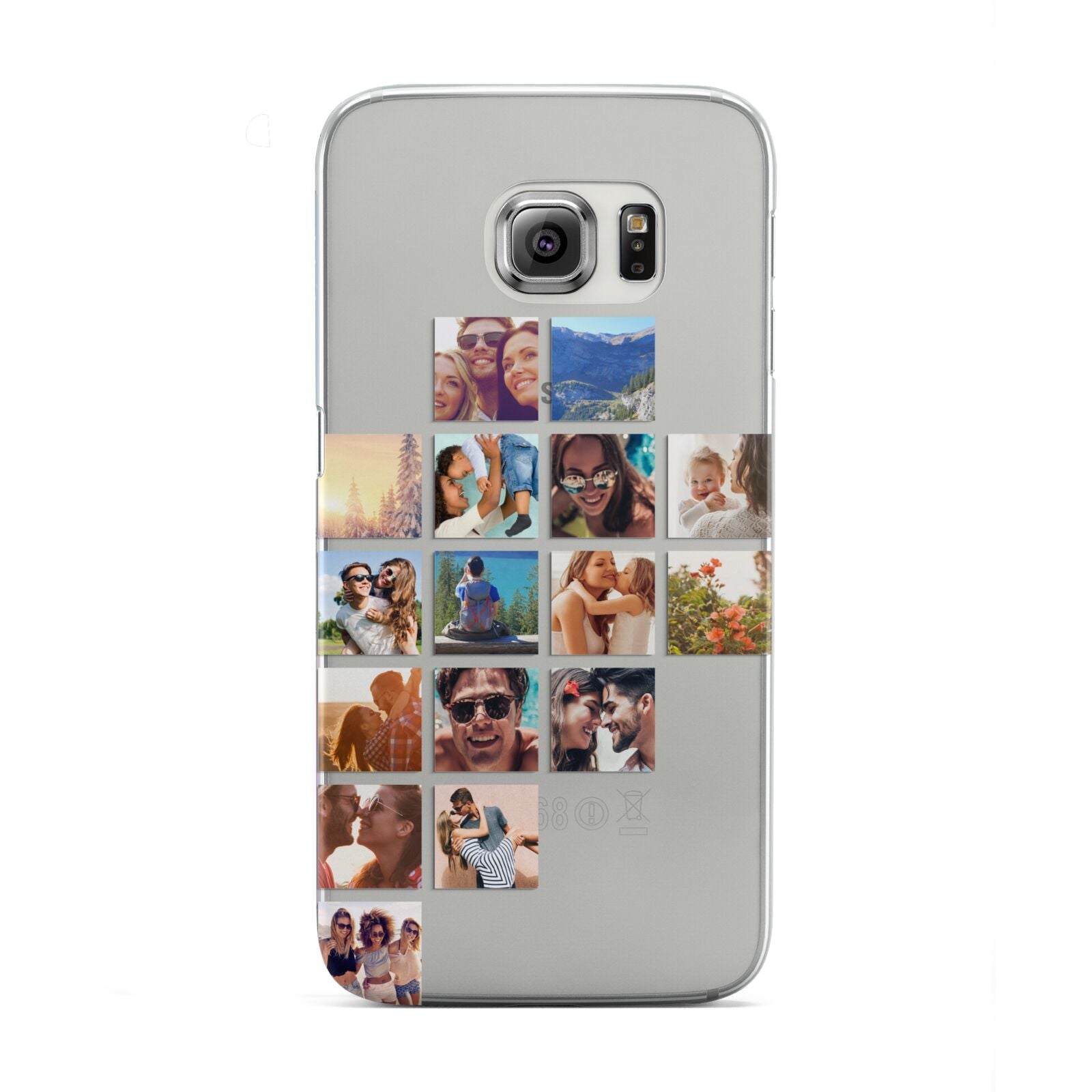 Left Diagonal Photo Montage Upload Samsung Galaxy S6 Edge Case