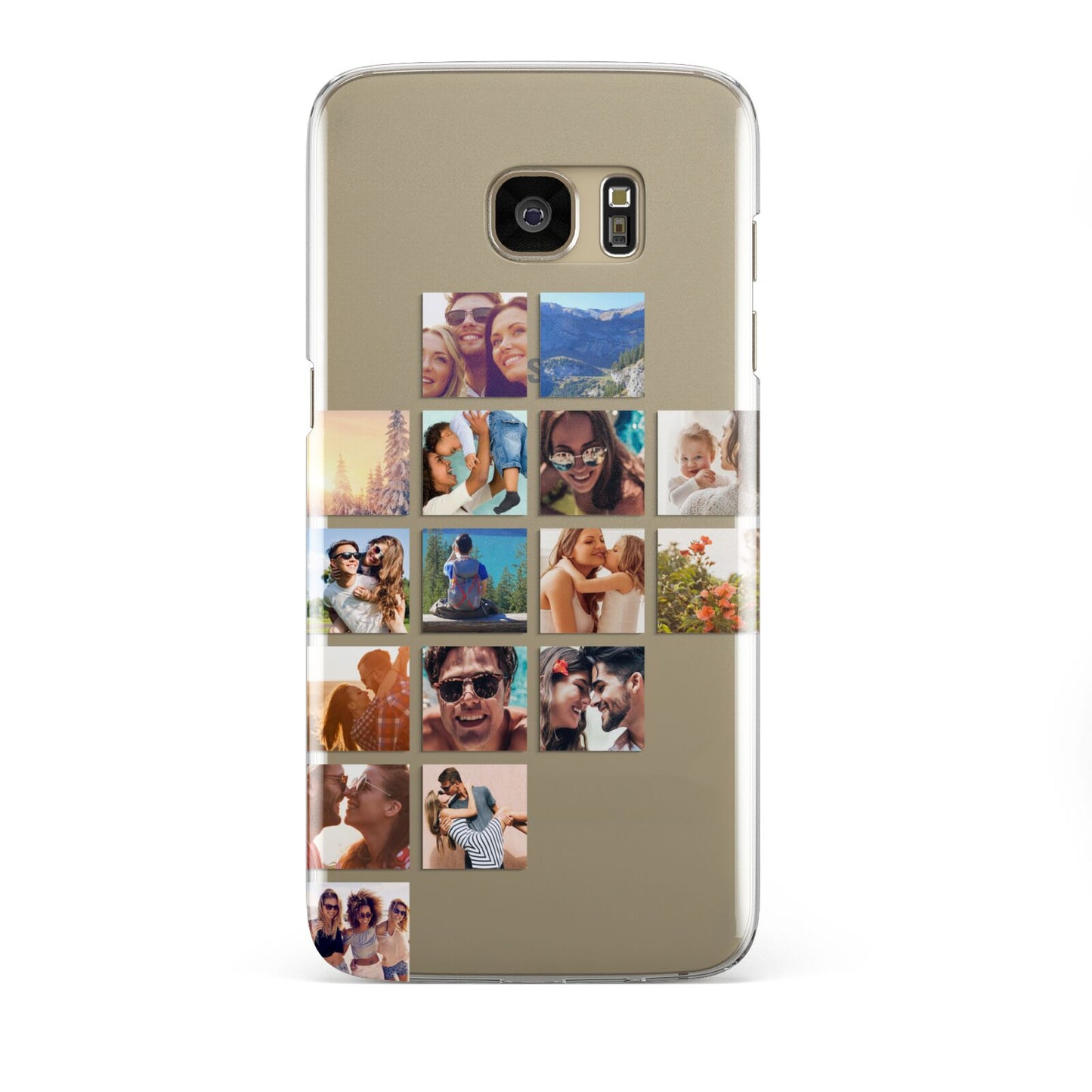 Left Diagonal Photo Montage Upload Samsung Galaxy S7 Edge Case