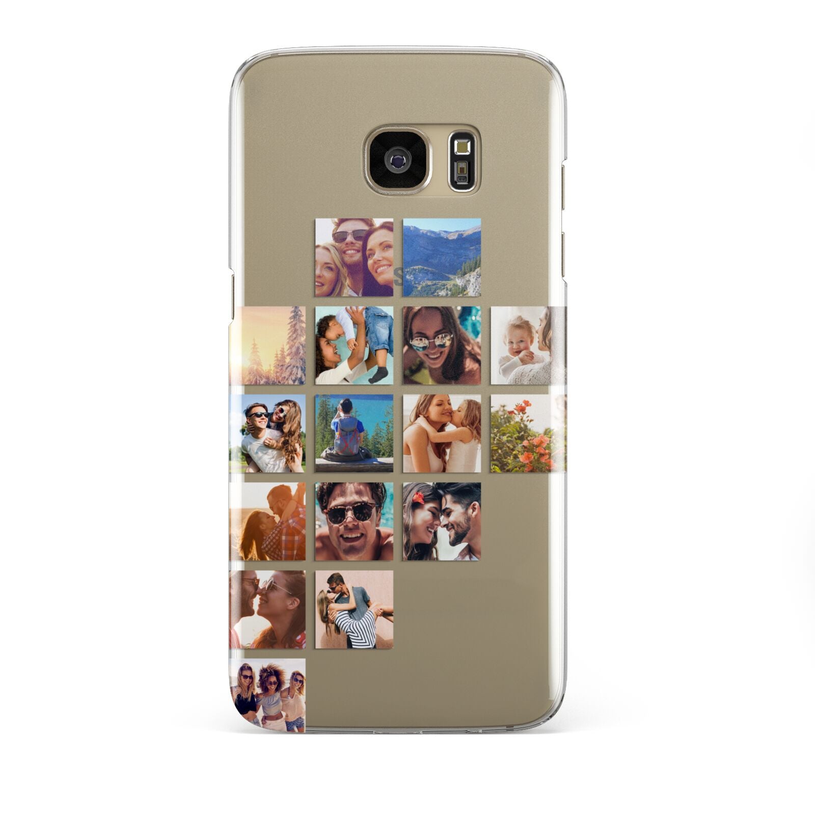 Left Diagonal Photo Montage Upload Samsung Galaxy S7 Edge Case