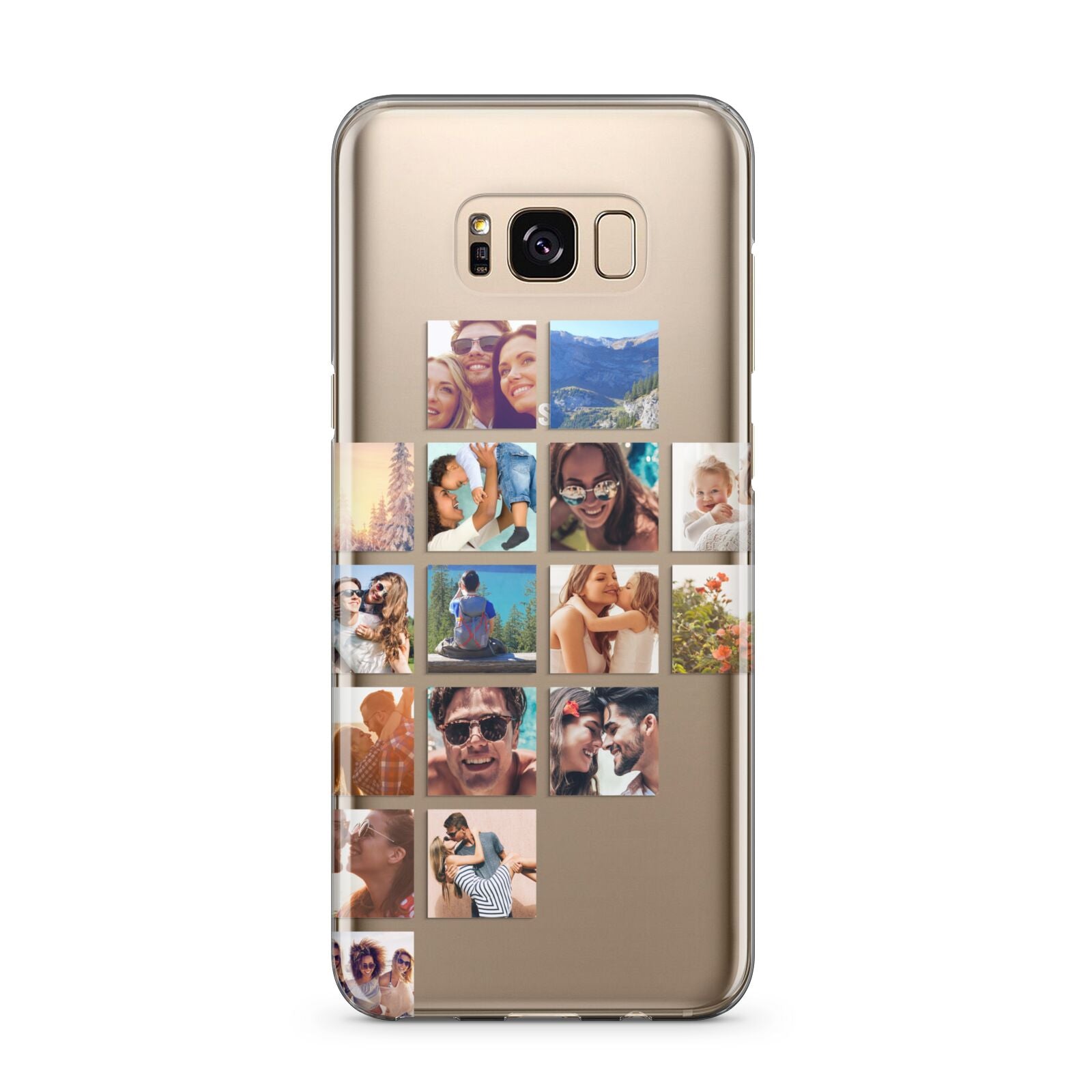 Left Diagonal Photo Montage Upload Samsung Galaxy S8 Plus Case