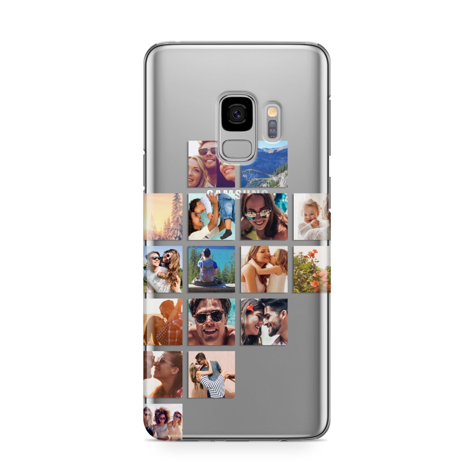 Left Diagonal Photo Montage Upload Samsung Galaxy S9 Case