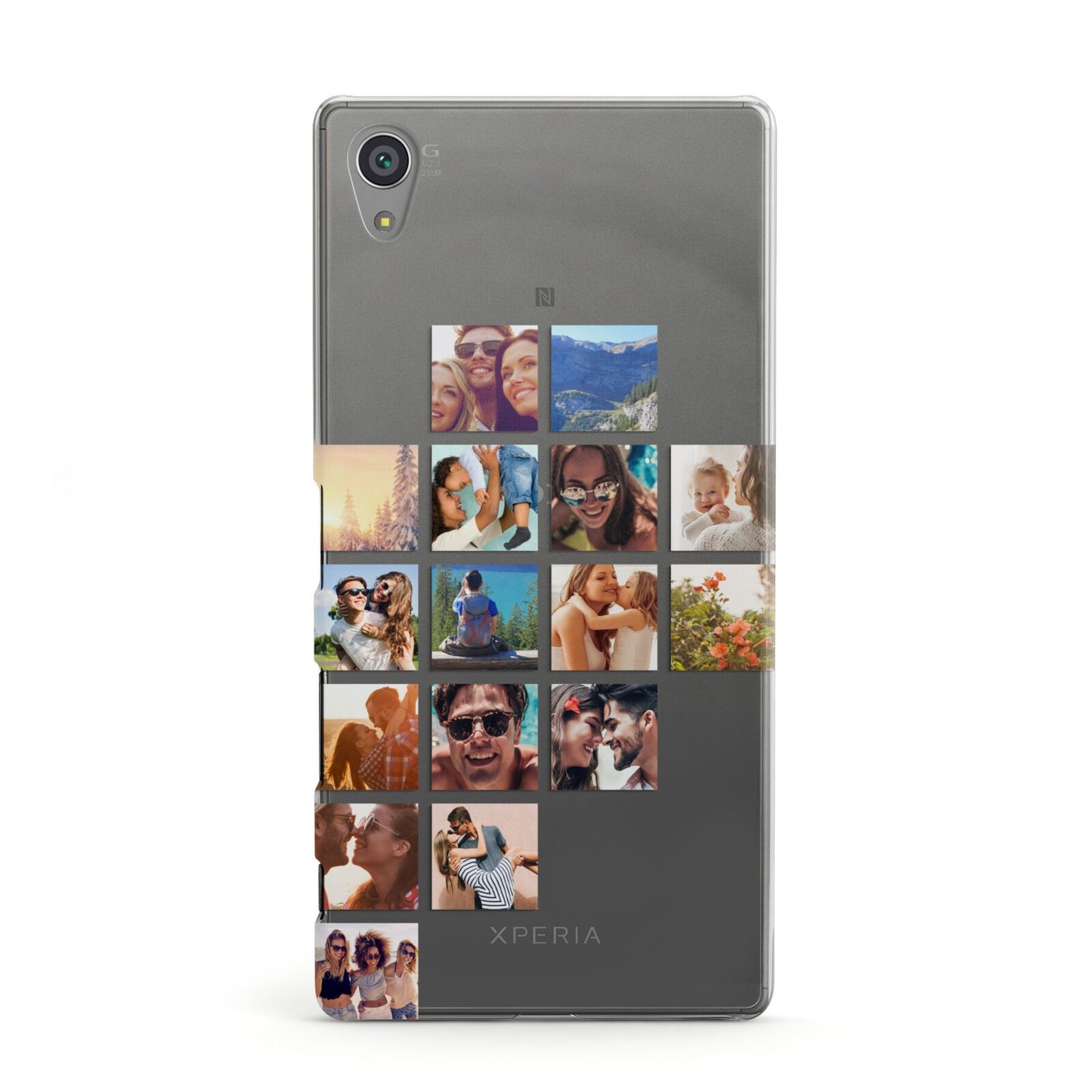 Left Diagonal Photo Montage Upload Sony Xperia Case