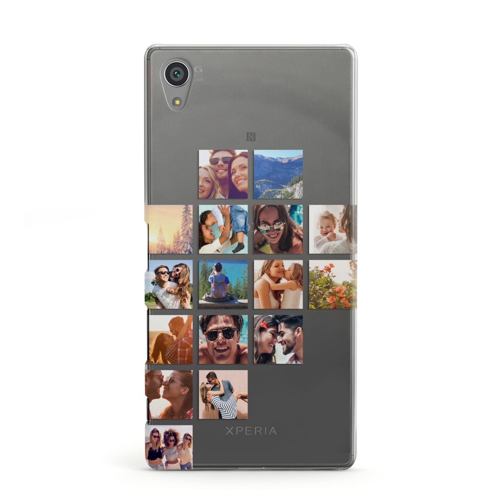 Left Diagonal Photo Montage Upload Sony Xperia Case