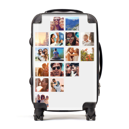 Left Diagonal Photo Montage Upload Suitcase