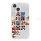 Left Diagonal Photo Montage Upload iPhone 13 Mini Clear Bumper Case