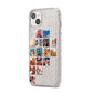Left Diagonal Photo Montage Upload iPhone 14 Plus Glitter Tough Case Starlight Angled Image