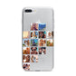 Left Diagonal Photo Montage Upload iPhone 7 Plus Bumper Case on Silver iPhone