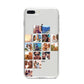 Left Diagonal Photo Montage Upload iPhone 8 Plus Bumper Case on Silver iPhone