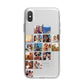 Left Diagonal Photo Montage Upload iPhone X Bumper Case on Silver iPhone Alternative Image 1
