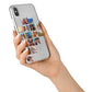 Left Diagonal Photo Montage Upload iPhone X Bumper Case on Silver iPhone Alternative Image 2