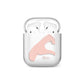 Left Hand in Half Heart with Name AirPods Case