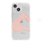 Left Hand in Half Heart with Name iPhone 13 Mini Clear Bumper Case