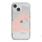 Left Hand in Half Heart with Name iPhone 13 Mini TPU Impact Case with White Edges