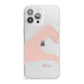 Left Hand in Half Heart with Name iPhone 13 Pro Max Clear Bumper Case