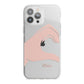 Left Hand in Half Heart with Name iPhone 13 Pro Max TPU Impact Case with White Edges