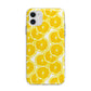 Lemon Fruit Slices Apple iPhone 11 in White with Bumper Case