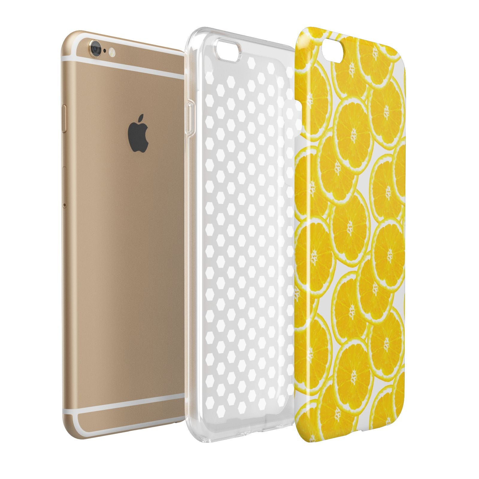Lemon Fruit Slices Apple iPhone 6 Plus 3D Tough Case