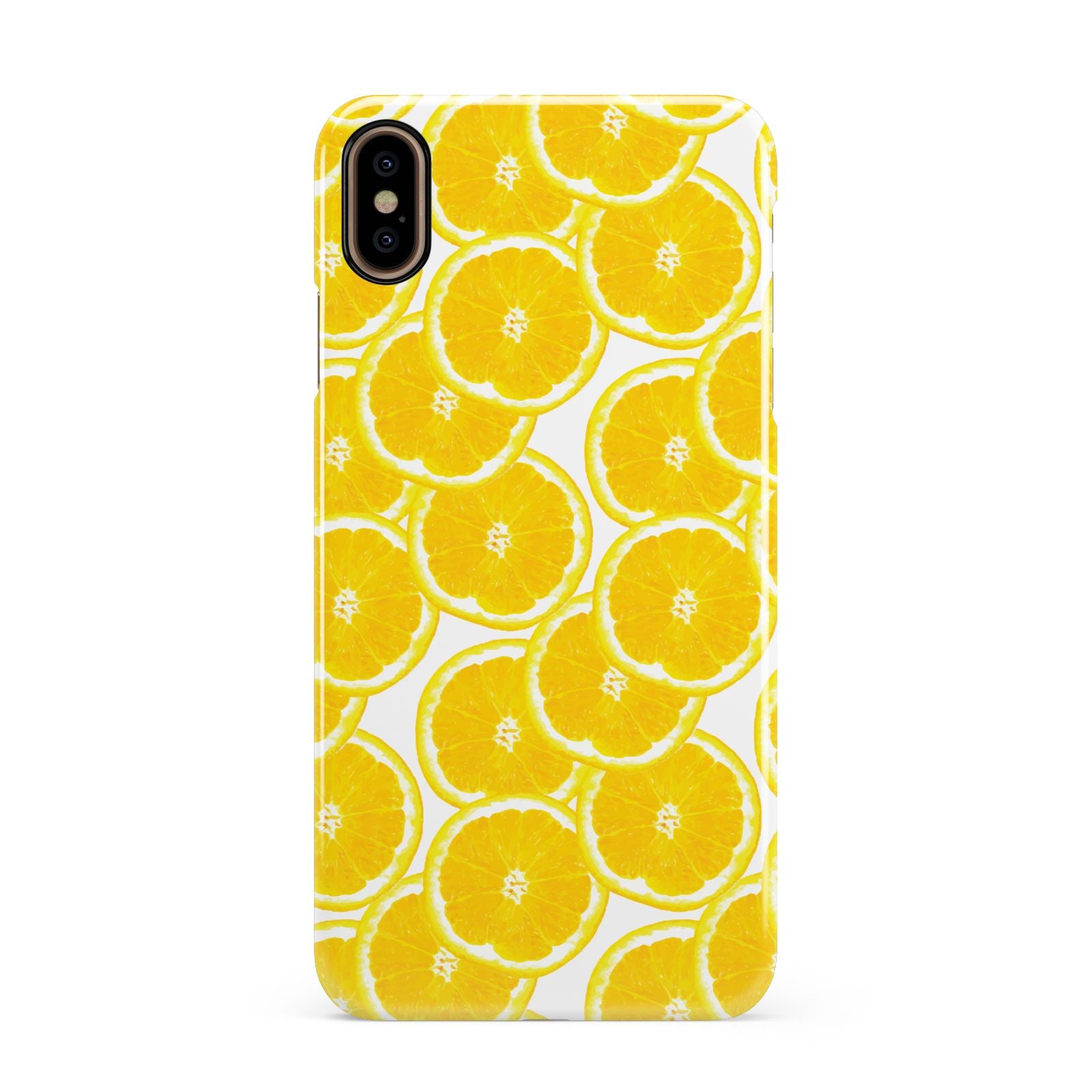 Lemon Fruit Slices Apple iPhone Xs Max 3D Snap Case