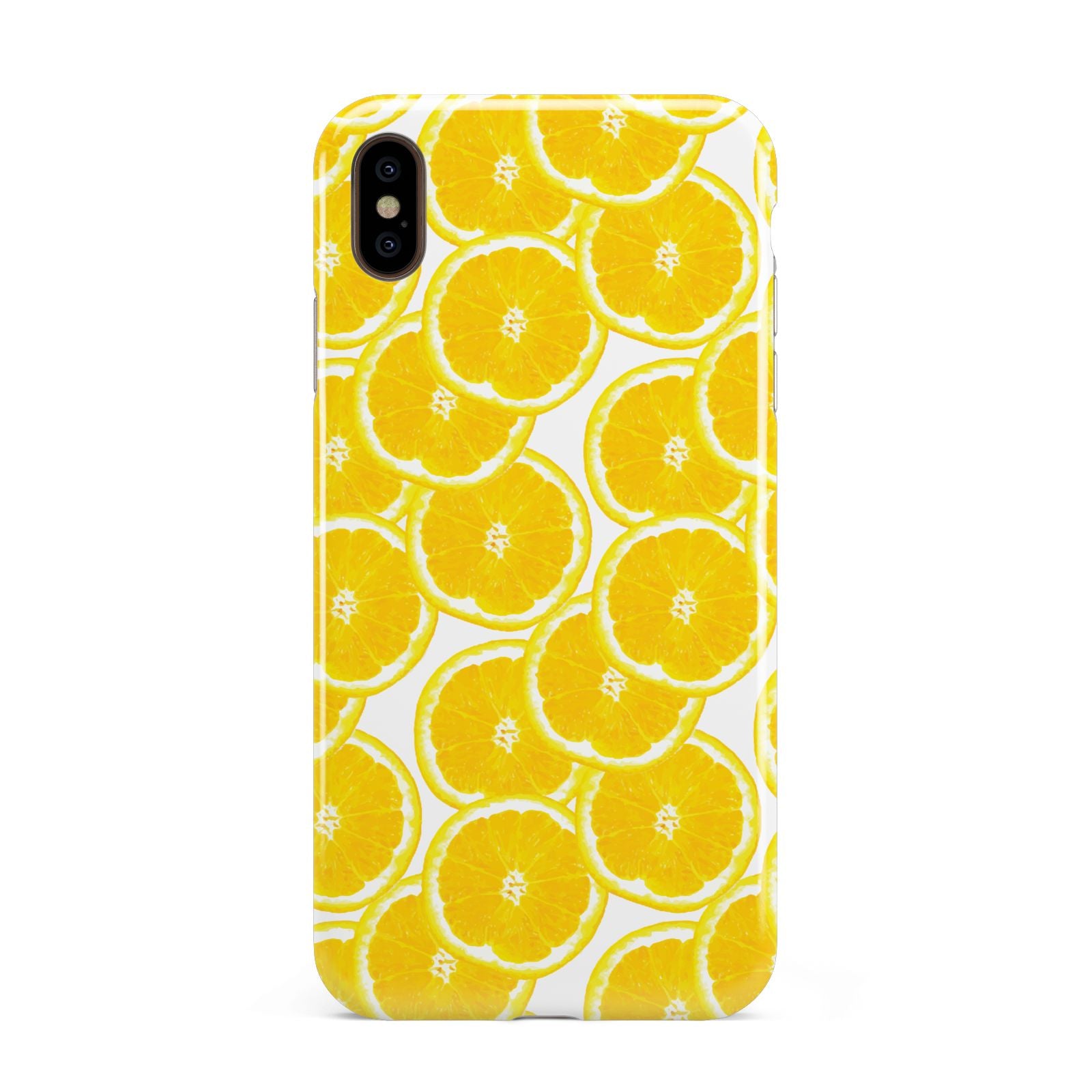 Lemon Fruit Slices Apple iPhone Xs Max 3D Tough Case