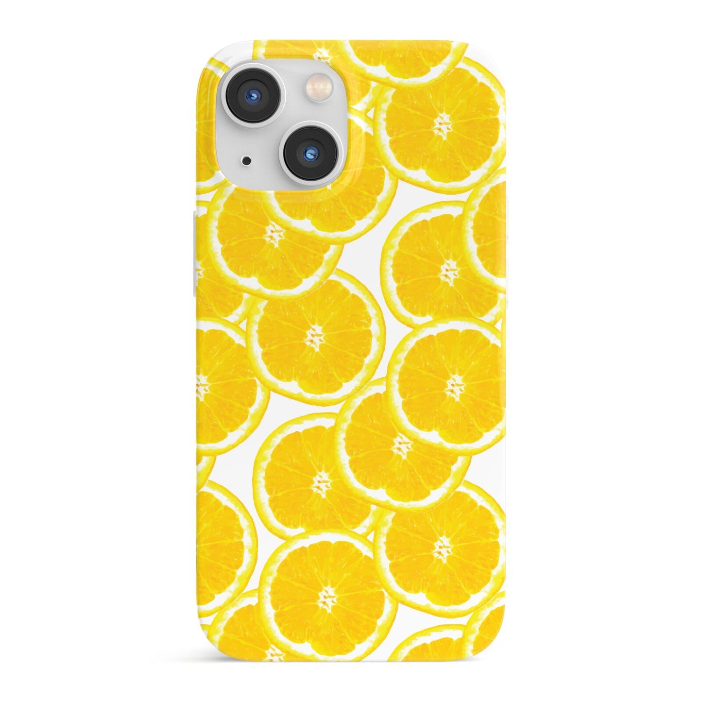 Lemon Fruit Slices iPhone 13 Mini Full Wrap 3D Snap Case
