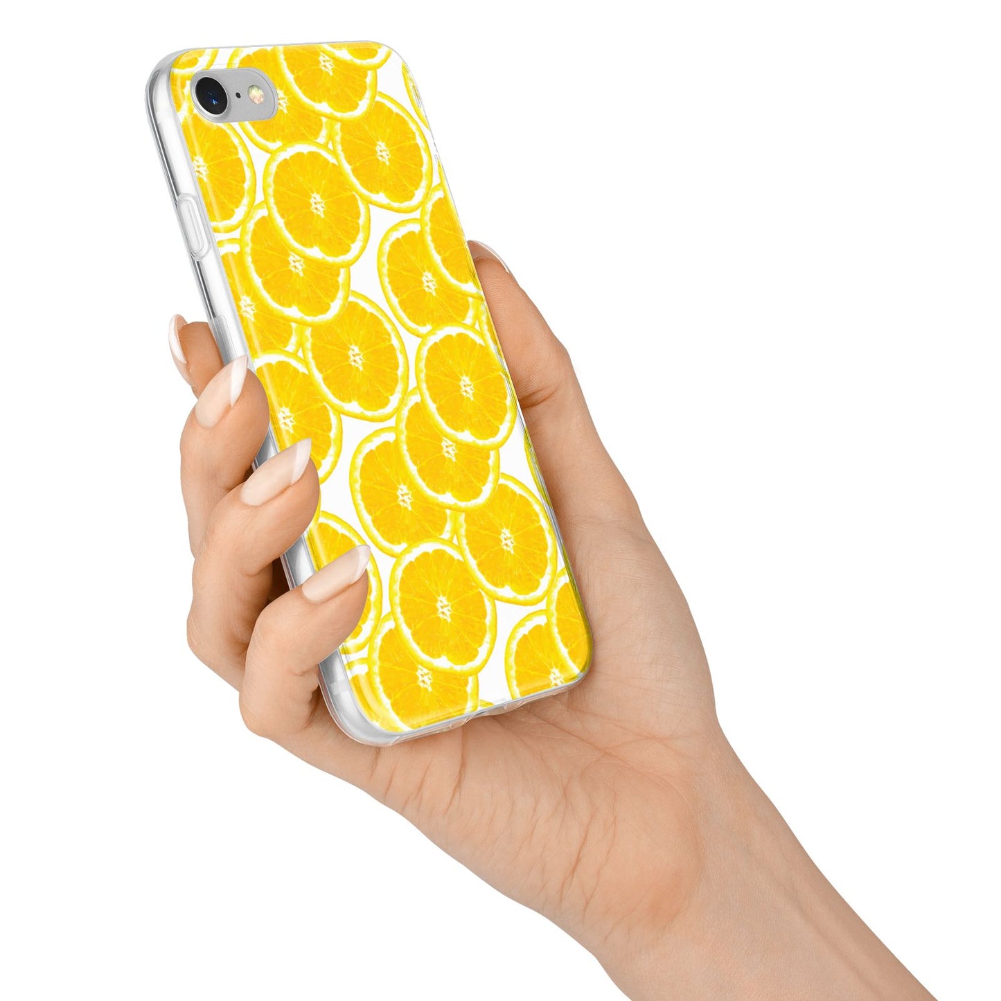 Lemon Fruit Slices iPhone 7 Bumper Case on Silver iPhone Alternative Image
