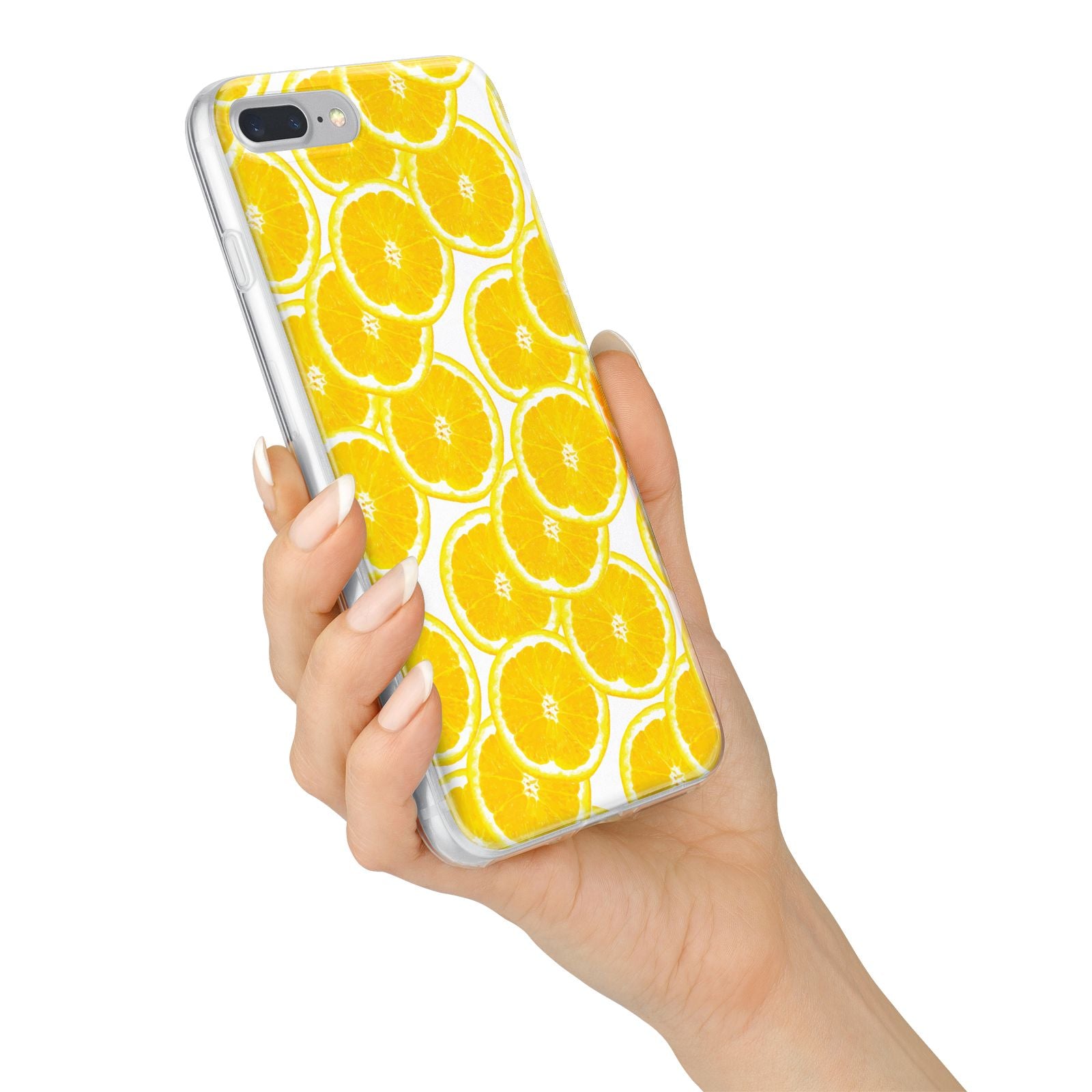 Lemon Fruit Slices iPhone 7 Plus Bumper Case on Silver iPhone Alternative Image