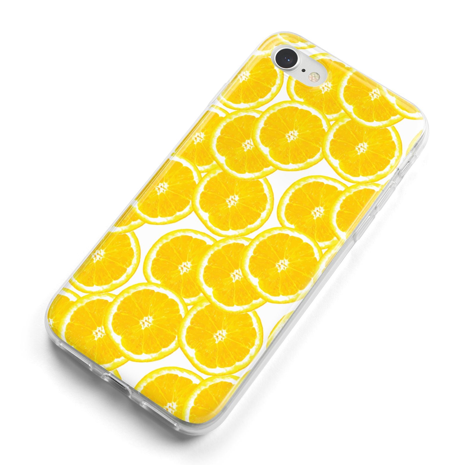Lemon Fruit Slices iPhone 8 Bumper Case on Silver iPhone Alternative Image