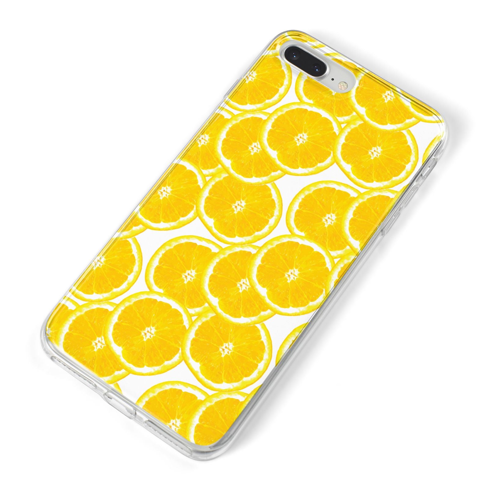 Lemon Fruit Slices iPhone 8 Plus Bumper Case on Silver iPhone Alternative Image