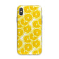 Lemon Fruit Slices iPhone X Bumper Case on Silver iPhone Alternative Image 1