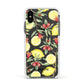 Lemon Tree with Name Apple iPhone Xs Impact Case White Edge on Black Phone