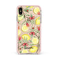 Lemon Tree with Name Apple iPhone Xs Max Impact Case Pink Edge on Gold Phone