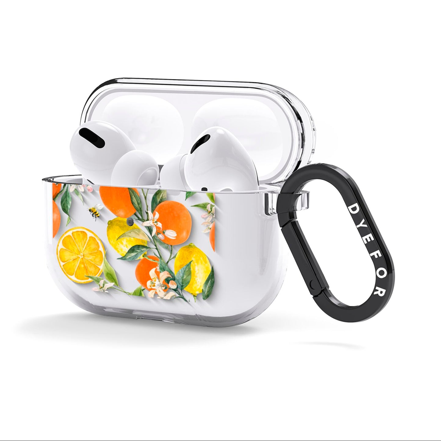 Lemons and Oranges AirPods Clear Case 3rd Gen Side Image
