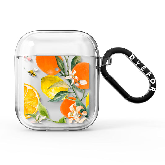 Lemons and Oranges AirPods Clear Case