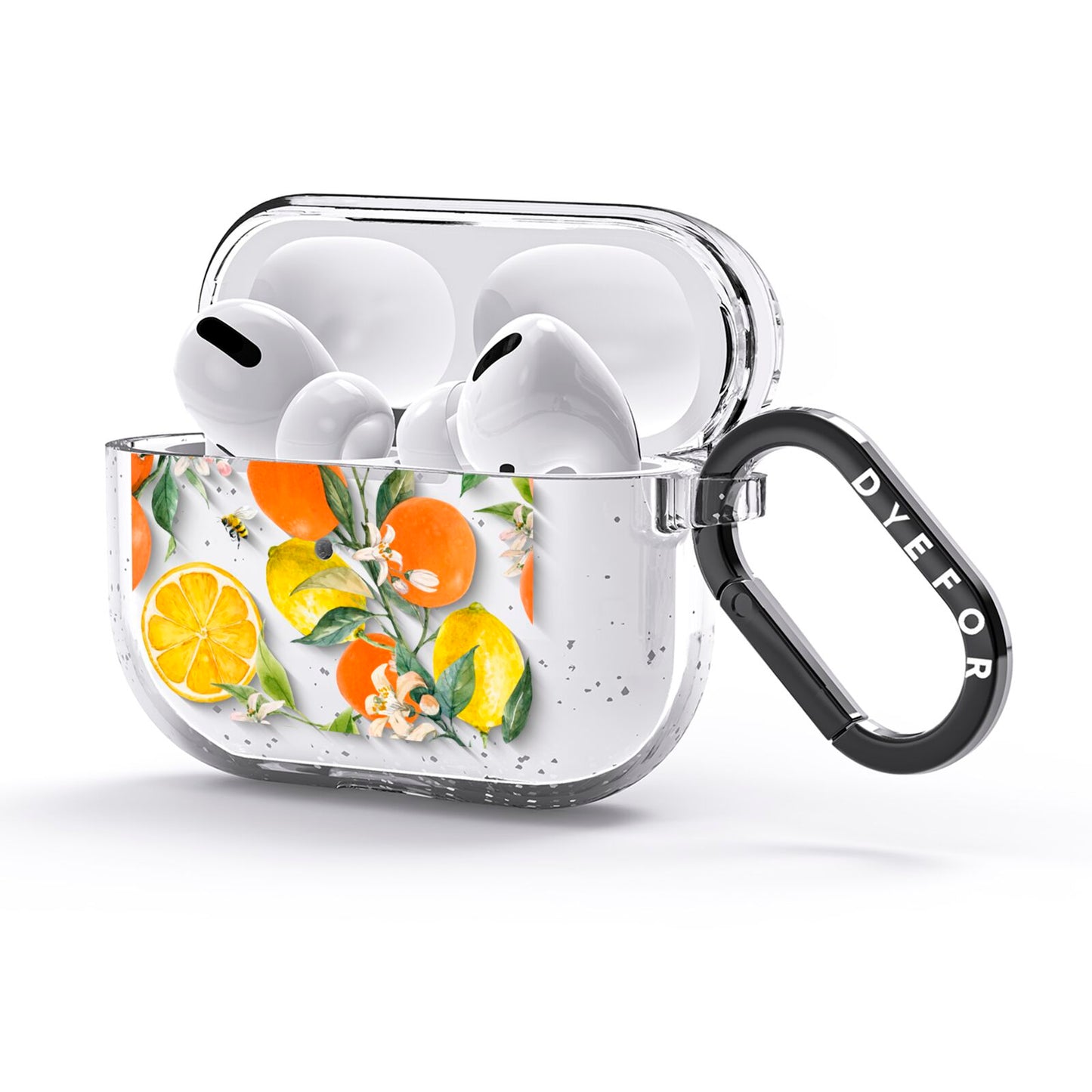 Lemons and Oranges AirPods Glitter Case 3rd Gen Side Image
