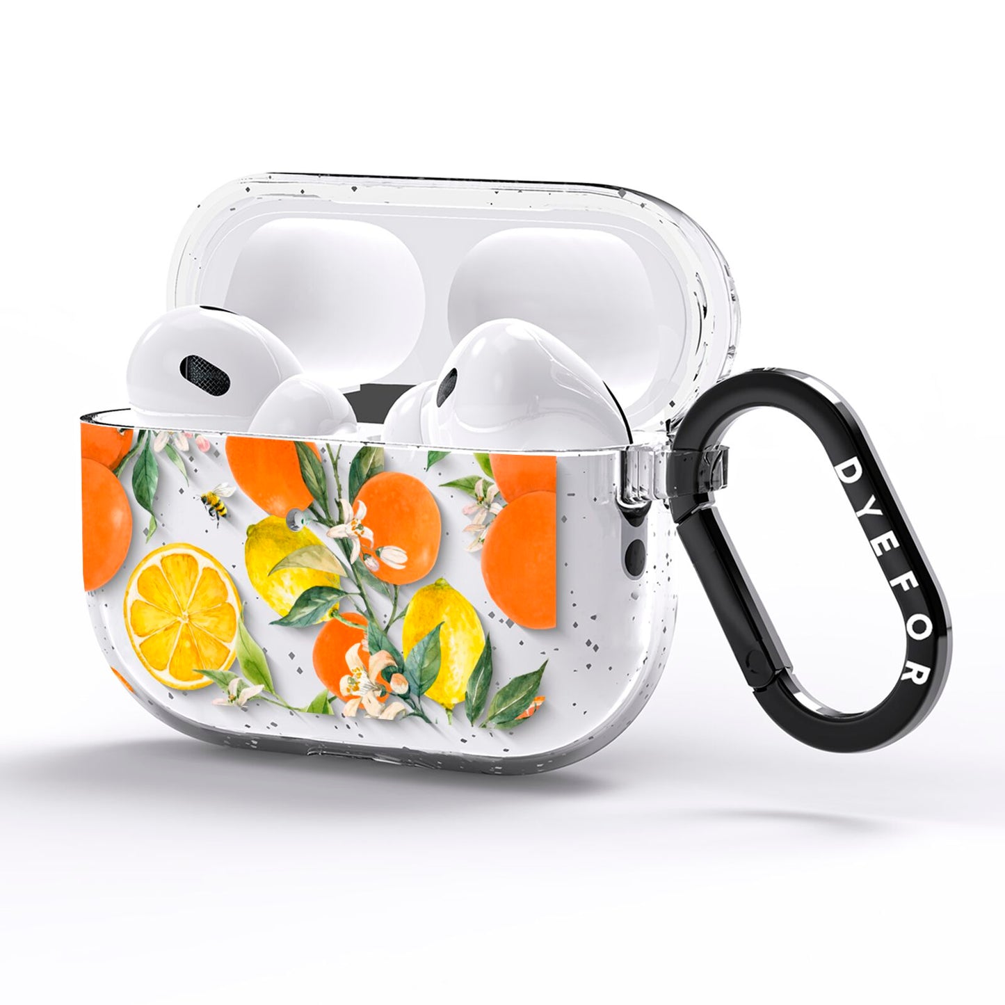 Lemons and Oranges AirPods Pro Glitter Case Side Image