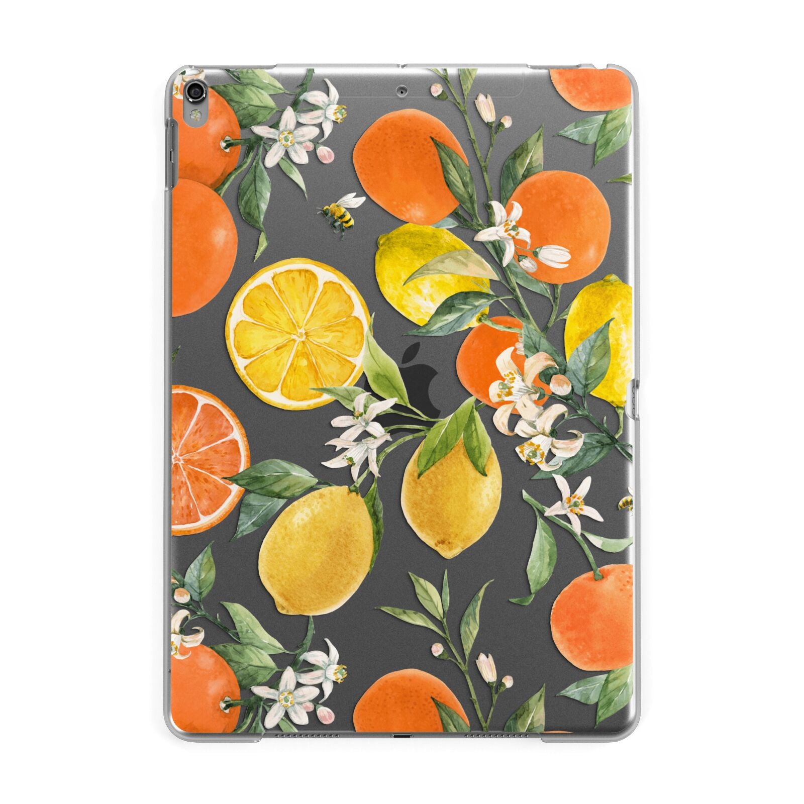 Lemons and Oranges Apple iPad Grey Case