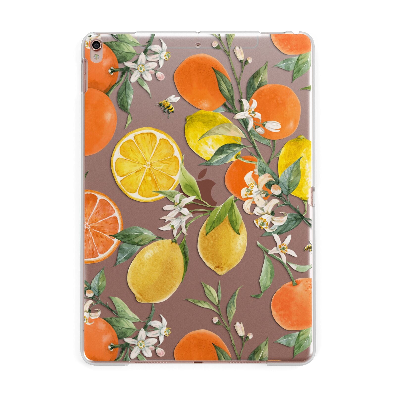 Lemons and Oranges Apple iPad Rose Gold Case