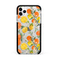 Lemons and Oranges Apple iPhone 11 Pro Max in Silver with Black Impact Case
