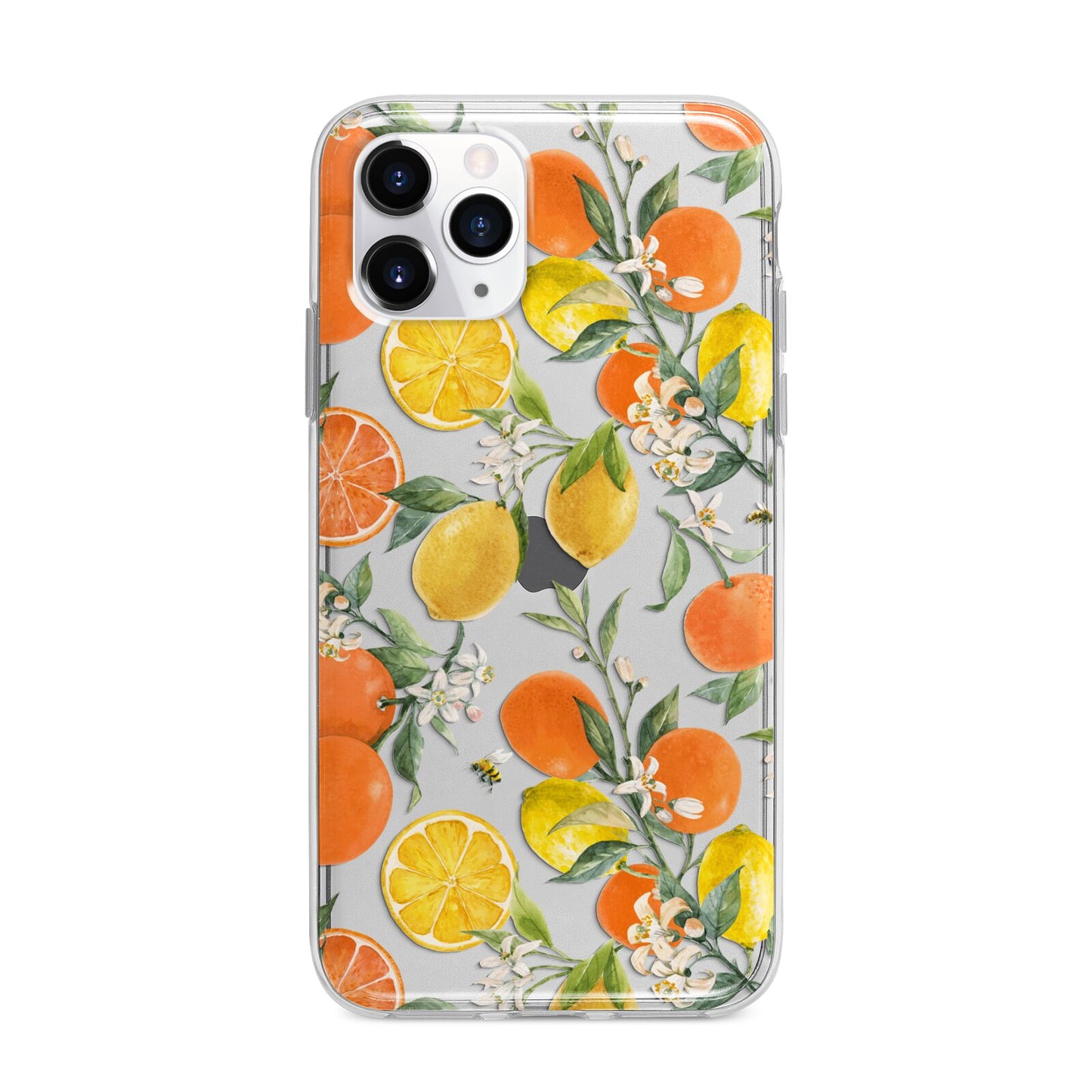 Lemons and Oranges Apple iPhone 11 Pro Max in Silver with Bumper Case