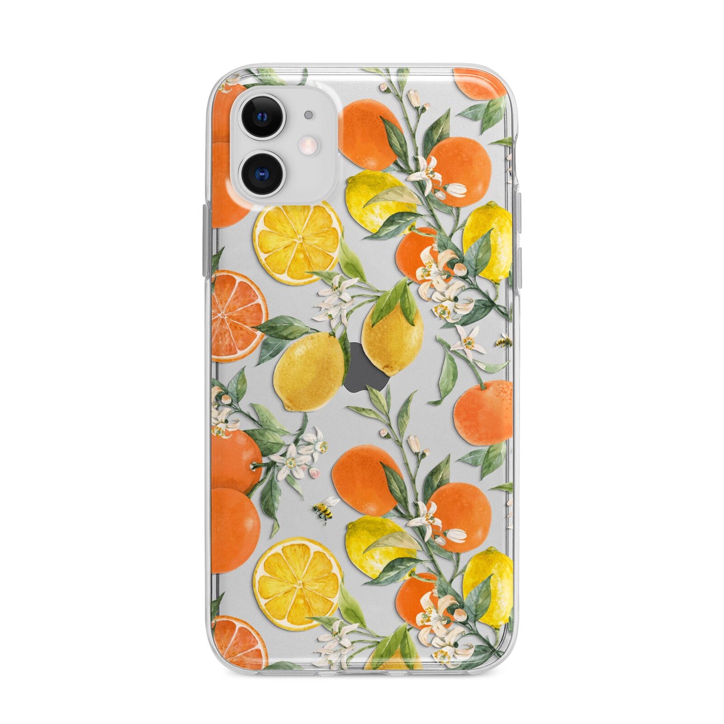 Lemons and Oranges Apple iPhone 11 in White with Bumper Case