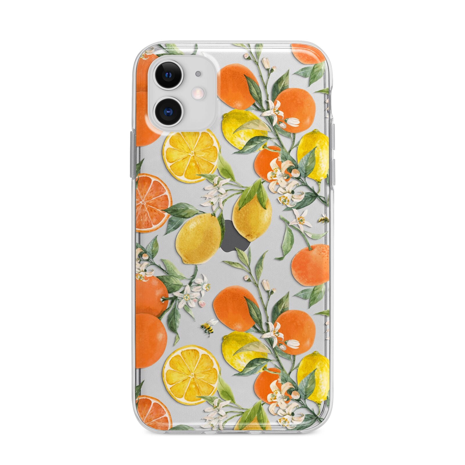 Lemons and Oranges Apple iPhone 11 in White with Bumper Case